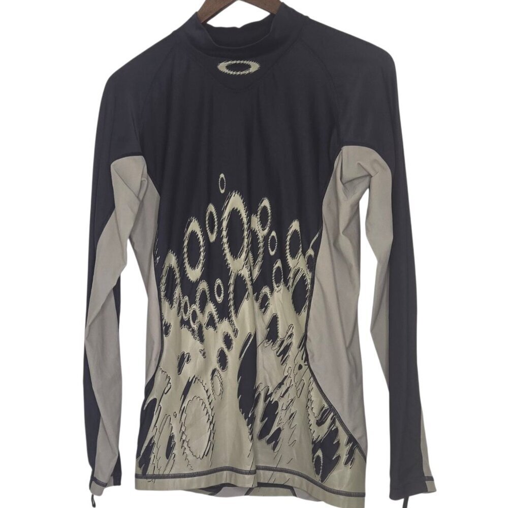 Vintage Oakley Men's Long Sleeve Compression Jersey Training Racing Cycling Top